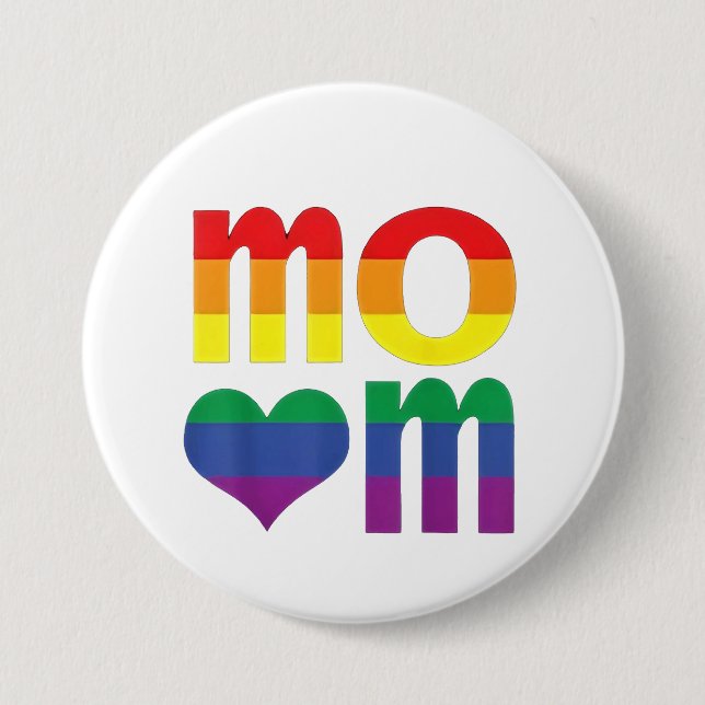 Rainbow LGBT Pride Month Mors dag LGBT Knapp (Framsida)