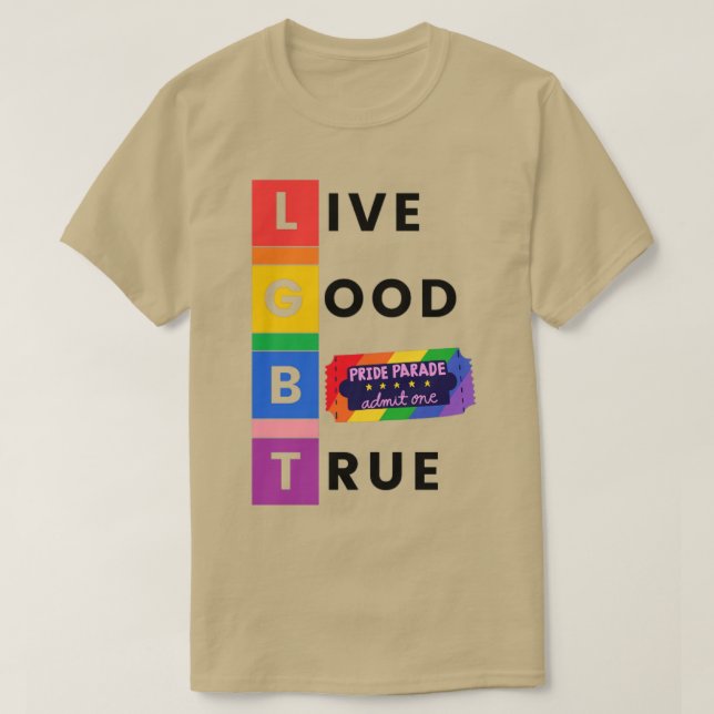 Rainbow Lgbt Pride T Shirt (Design framsida)
