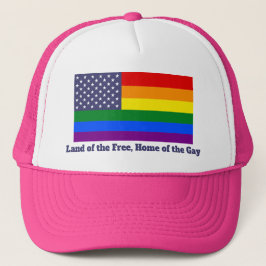 Rainbow LGBTQ American Pride Diversity Flagga Keps
