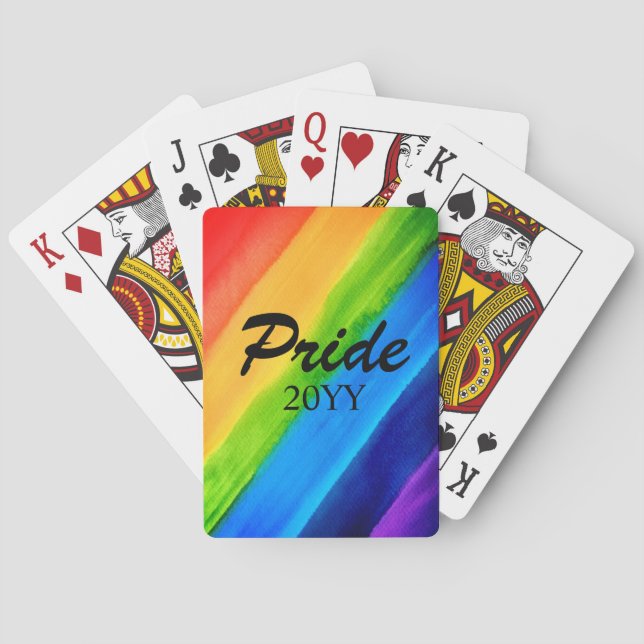 Rainbow LGBTQ Pride 20YY Casinokort (Baksidan)