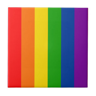 Rainbow LGBTQ+ Pride Flagga, Gay pride Färg Kakelplatta