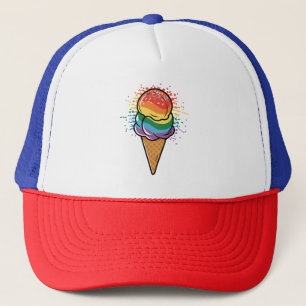 Rainbow LGBTQ+ Pride Ice Cream Keps