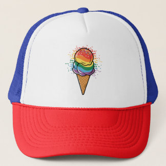 Rainbow LGBTQ+ Pride Ice Cream Keps