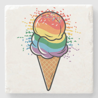 Rainbow LGBTQ+ Pride Ice Cream Stenunderlägg