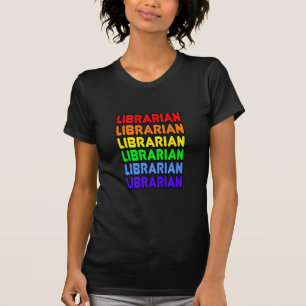 Rainbow Librarian T Shirt