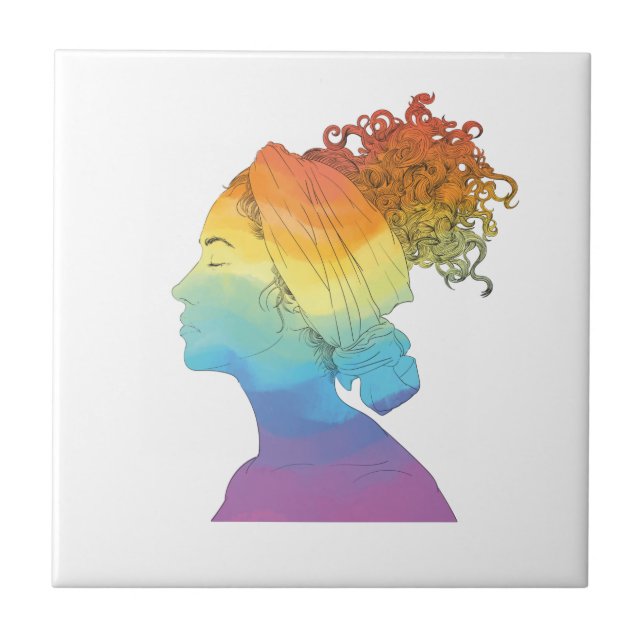 Rainbow Life, Woman, Freedom Kakelplatta (Framsidan)