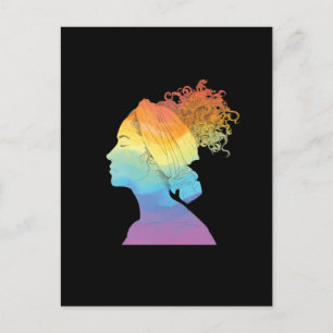 Rainbow Life, Woman, Freedom Vykort