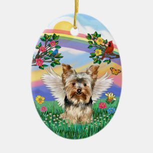 Rainbow Life - Yorkshire Terrier #17 Julgransprydnad Keramik