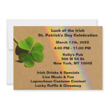 Rainbow Light Blue & Grönt Klöver Drinking Irish