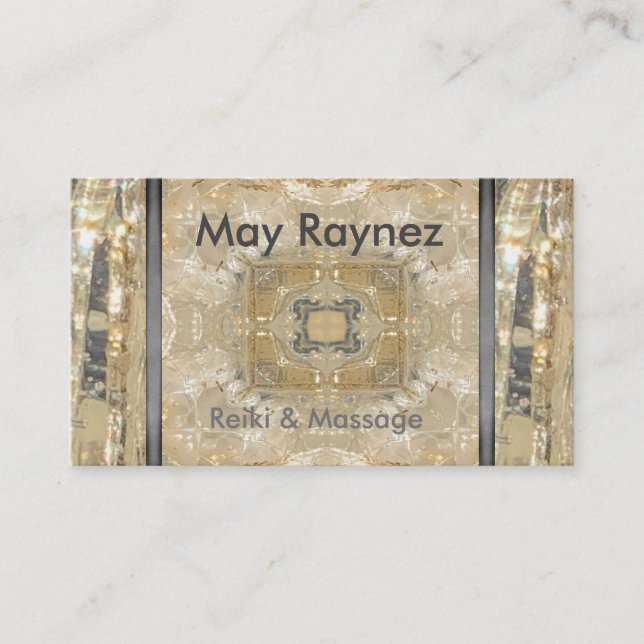 Rainbow LightWorker Reiki Andlig Affärskort Visitkort (Framsida)