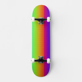 Rainbow Lila Red Orange Gult Grönt Blue Art Mini Skateboard Bräda 18,5 Cm