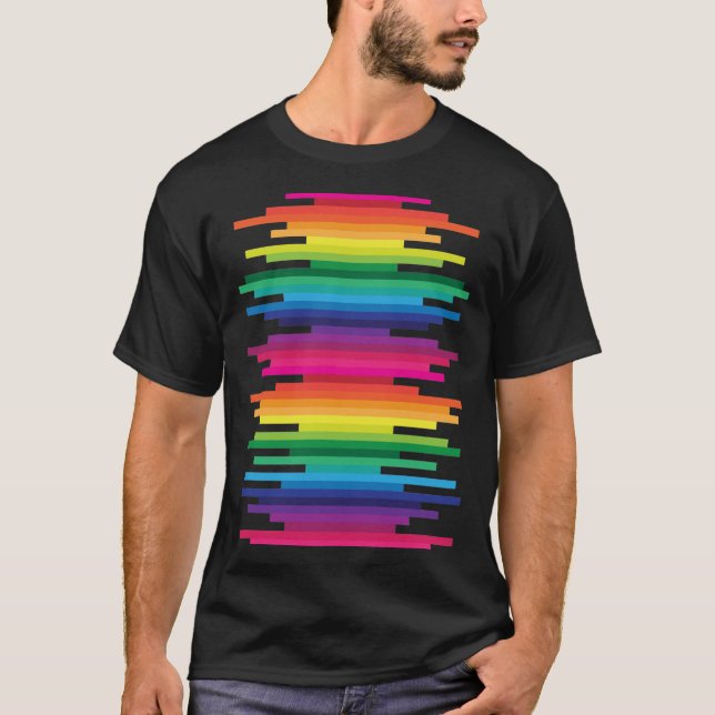 Rainbow Line T-Shirt (Framsida)