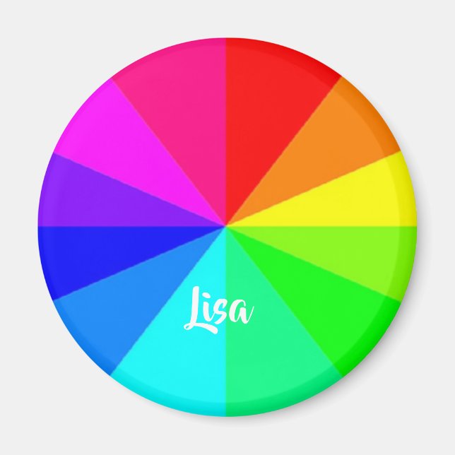 Rainbow linjer magnet (Framsidan)