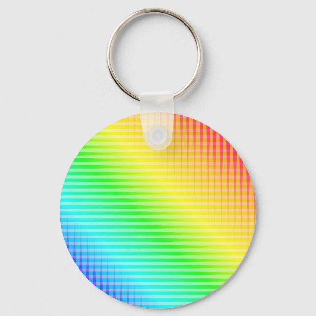 Rainbow Linjer Nyckelring (Framsida)