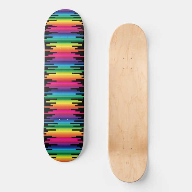 Rainbow Linjer Skateboard (Framsida)