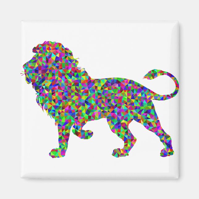 Rainbow Lion Magnet (Framsidan)