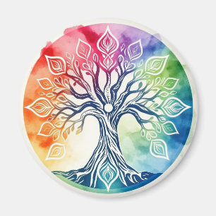 Rainbow Livets träd Magnet