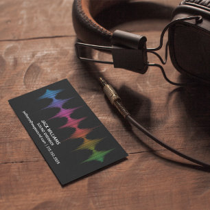 Rainbow Ljud Vinkarare Ingenjör Music Producer Bla Magnetiska Visitkort