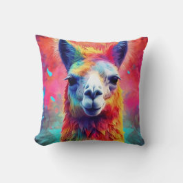 Rainbow Llama Kudde