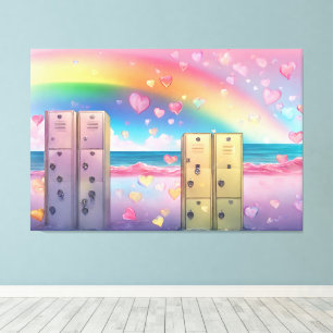 Rainbow Lockers AI-konst  Canvastryck