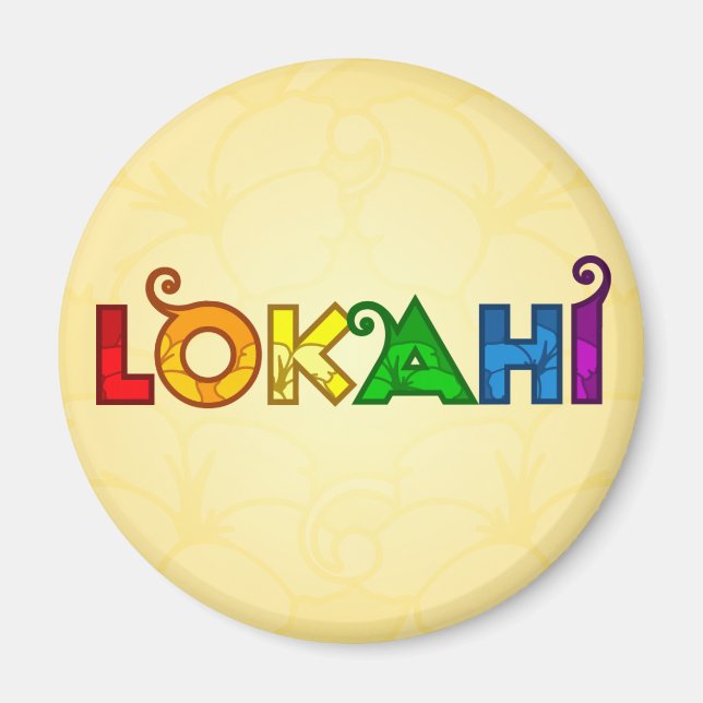 Rainbow Lokahi Magnet (Framsidan)