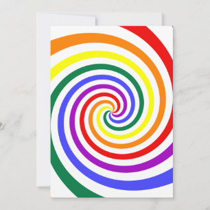 Rainbow Lollipop Inbjudningar