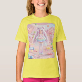 Rainbow Lollipop Kawaii Doll T Shirt