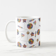 Rainbow Lollipops Coffee Mugg
