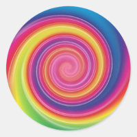 Rainbow Lollypop Colorful swirl