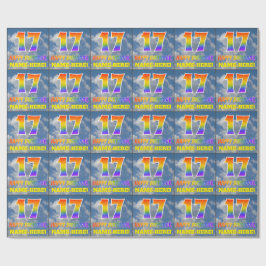 Rainbow look ’17’ & ’GRATTIS PÅ FÖDELSEDAGEN’, Clo Presentpapper