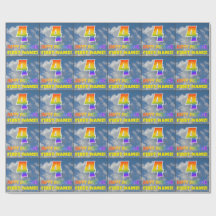 Rainbow look ’4’ & ’GRATTIS PÅ FÖDELSEDAGEN’, Clou