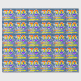 Rainbow look ’70’ & ’GRATTIS PÅ FÖDELSEDAGEN’, Clo Presentpapper