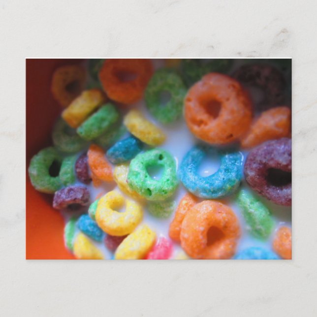 Rainbow Loops Cereal Bassäng Vykort (Framsida)