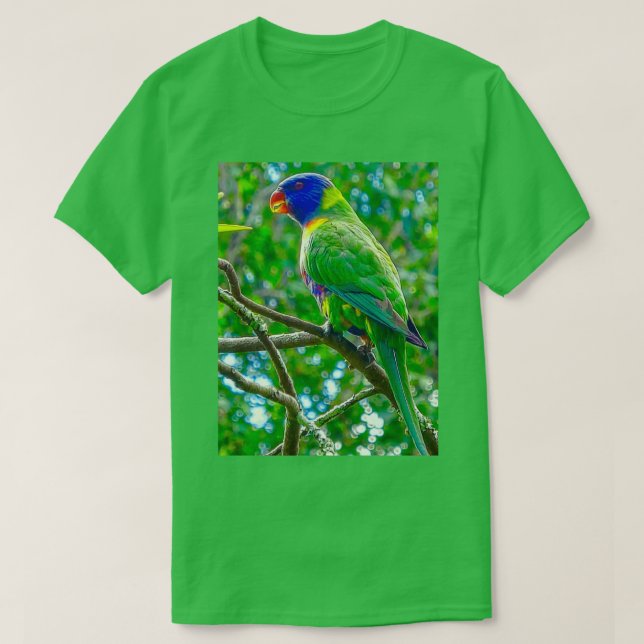 Rainbow Lorikeet 1 T Shirt (Design framsida)