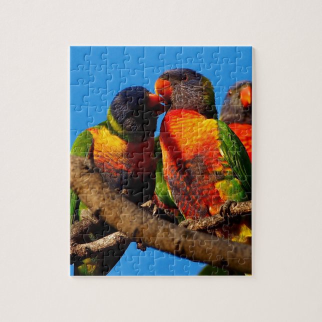 Rainbow Lorikeet jigszawa puzzle Pussel (Vertikal)