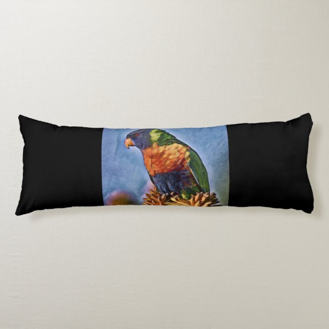 Rainbow Lorikeet Parrot Bird Kroppskudde (Framsidan)