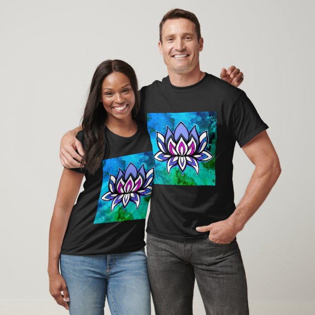 Rainbow Lotus Blues Tshirt T Shirt (Unisex)