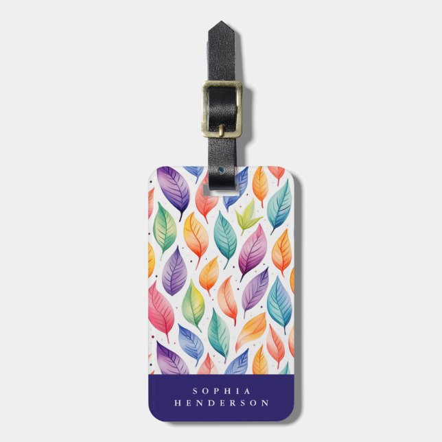 Rainbow Löv Luggage Tag Bagagebricka (Vertikal Framsida)