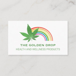 Rainbow Löv White CBD Visitkort