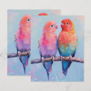 Rainbow Love birds-skrapbok Papper