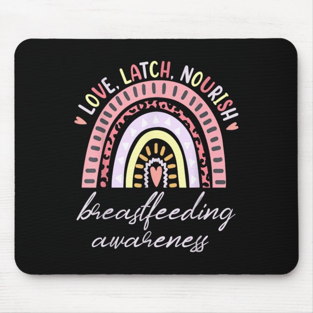 Rainbow Love Latch Nourish Breastfeeding Awareness Musmatta (Framsidan)