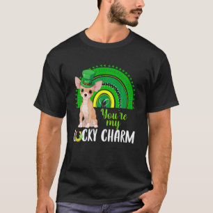Rainbow Lucky Charm Chihuahua Hund älskare St Patr T Shirt