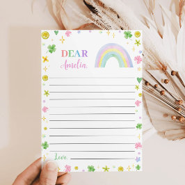 Rainbow Lucky One Time Capsule Note Message Card Tack Kort
