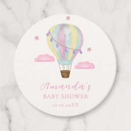 Rainbow Luftballong Cloud Star Baby Shower Gåvor Etiketter