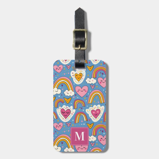 Rainbow Luggage Tag Bagagebricka (Vertikal Framsida)