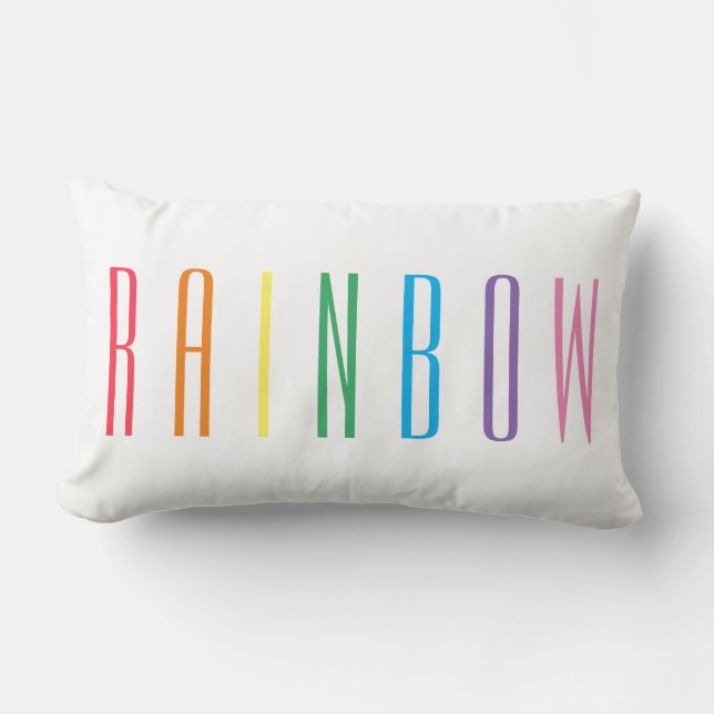RAINBOW Lumbar Pillow Lumbarkudde (Framsida)