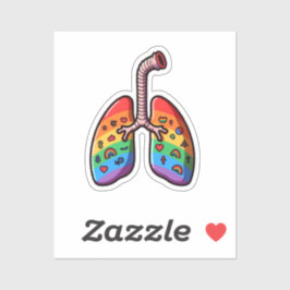Rainbow Lungs Klistermärken