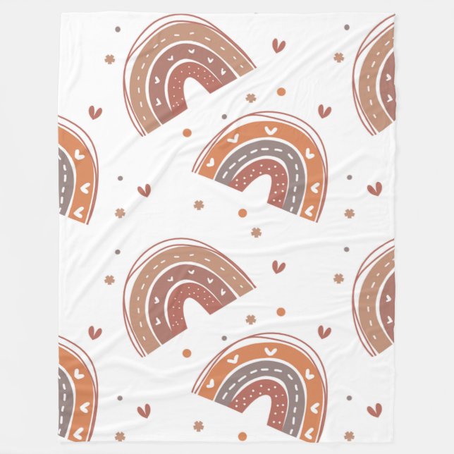 Rainbow Luv 60x80 Fleece Blanket (Framsidan)