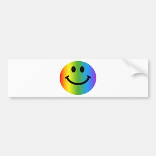 Rainbow Lycklig Ansikte Bildekal