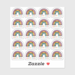 Rainbow Lycklig Mail Anpassningsbar-Clix Vinyl Sti Klistermärken